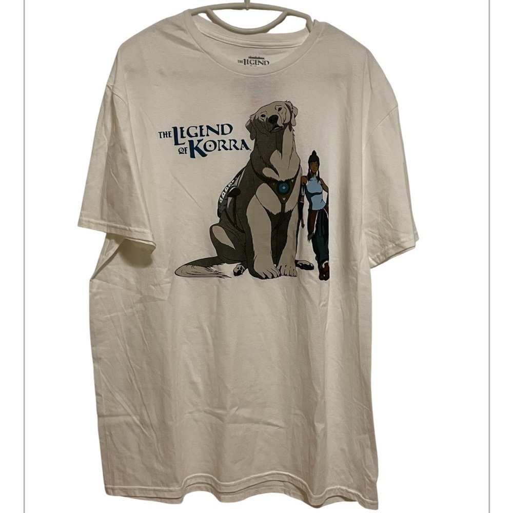 NWT The Legend of Korra White Short Sleeve Tee Size Large
